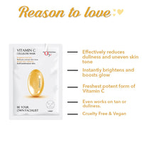 O3+ Power Brightening Bubble Sheet Mask for Deep cleansing and glowing skin (30gm & O3+ Facialist Vitamin C Cellulose sheet Mask for pigmentation and uneven skin (30g) Combo