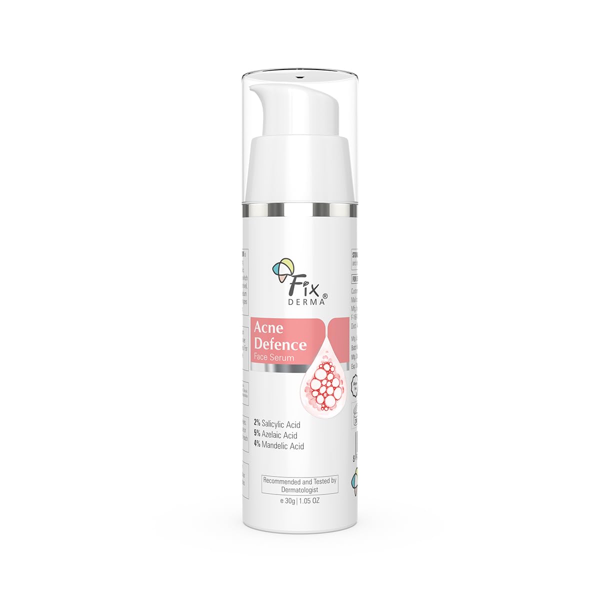 Fixderma 2% Salicylic Acid Serum for Anti Acne & Spot Treatment with 5% Azelaic Acid & 4% Mandelic Acid | Anti Acne Face Serum | Face Serum for Men & Women - 30g…