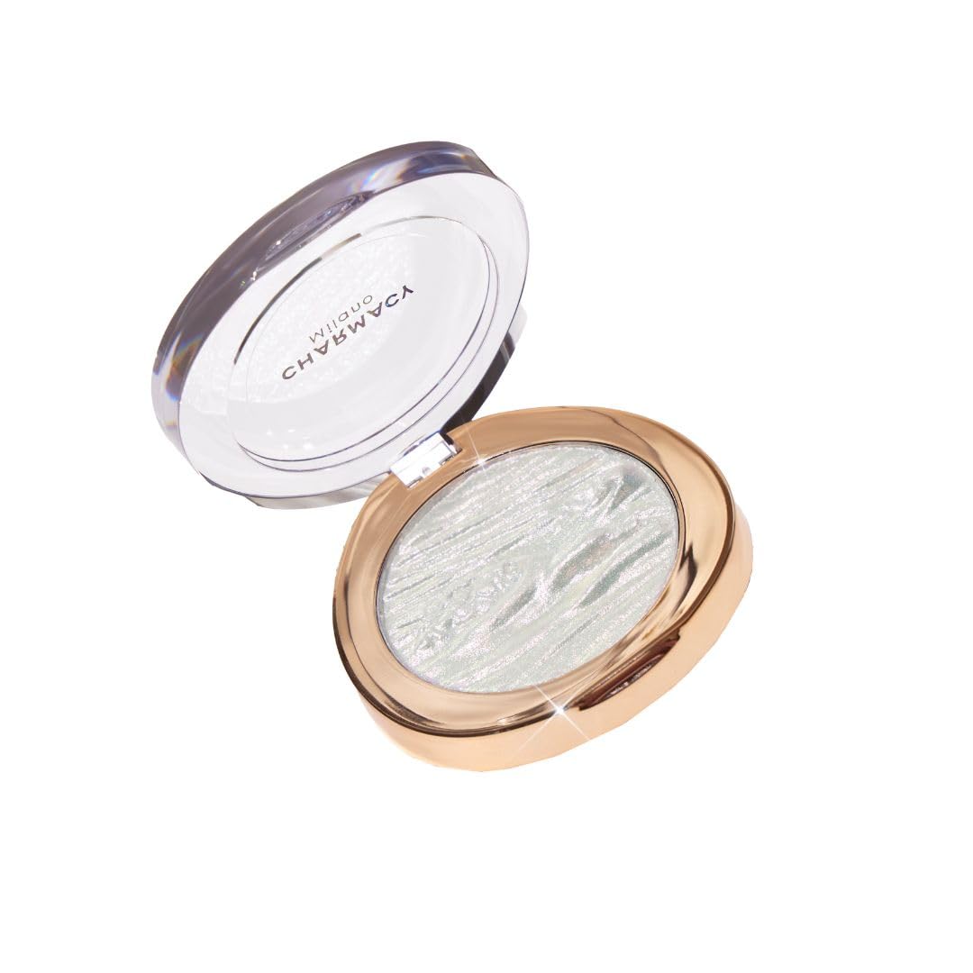 Charmacy Milano Star Dust - 602, Multichrome Blush & Highlighter, Seemless Blending Formula, Radiant Look, Compact & Portable (4.2 gms)