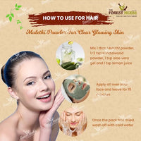 The Forest Herbs Natural Care From Nature Mulethi Powder For Face, Hair (200 Grams) Skin And Body | Edible | Licorice Powder For Skin Care