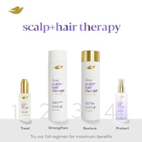 Dove Scalp + Hair Therapy Sulphate Free Density Boost Strengthening Shampoo With Niacinamide And Zinc-Peptides For Visibly Denser Hair, 270 g