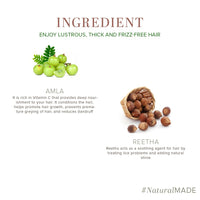 Khadi Natural Amla and Reetha Hair Conditioner 210ml, For Hair Fall Rescue, Nourishes dry and damaged hair