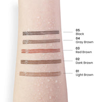 ZEYFLEEB 4 Point Eyebrow Pencil Black,Waterproof Microblading Eyebrow Pencil with a Micro-Fork Tip Applicator Creates || Black Fine Sketch Liquid Eye Brow Tattoo Tint Pen