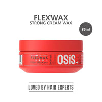 Schwarzkopf Professional Osis+ Flexwax Strong Hair Styling Cream Wax I Provides Grip And Natural Shine I Easy To Apply And Wash | Medium Hold | Suitable Of All Hair Types | For Men And Women | 85 Ml