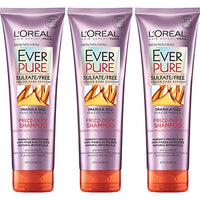 L'Oreal Paris Hair Care Everpure Sulfate Free Frizz Defy Shampoo, 3 Count