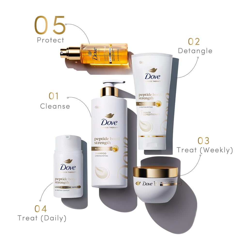 Dove Peptide Bond Strength Bi-Phasic Oil+Serum|12 % PROTEIN PEPTIDE Complex| Extremly lightweight |Reconstructs Broken Bonds to repairs & Rejuvenate hair from within
