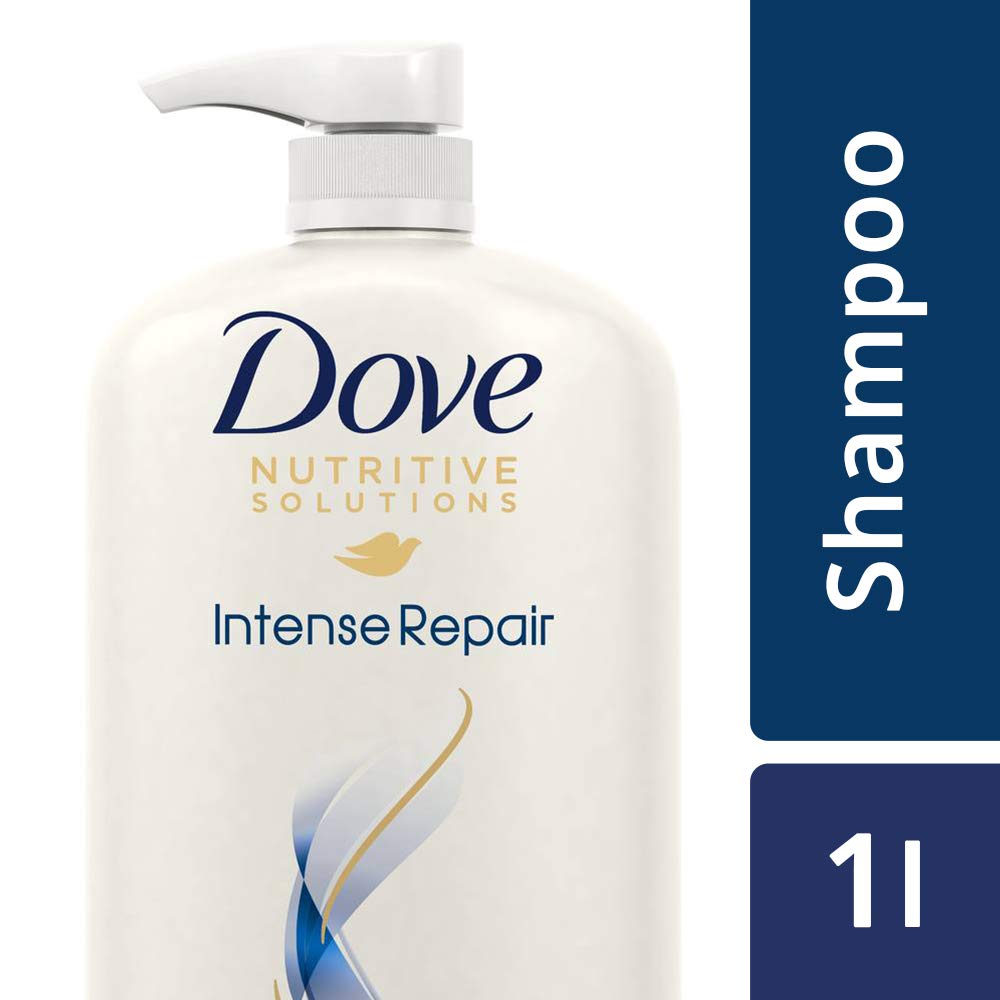 TRESemme Keratin Smooth Shampoo, 580ml & Dove Intense Repair Shampoo, 1L