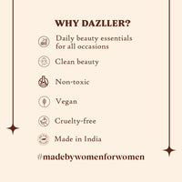 DAZLLER Loose Compact Powder, For Setting Makeup, Featherlight Sheer Finish, Oil-Control, Added Sunscreen For All Skin Types, 30G-Coffee, Beige