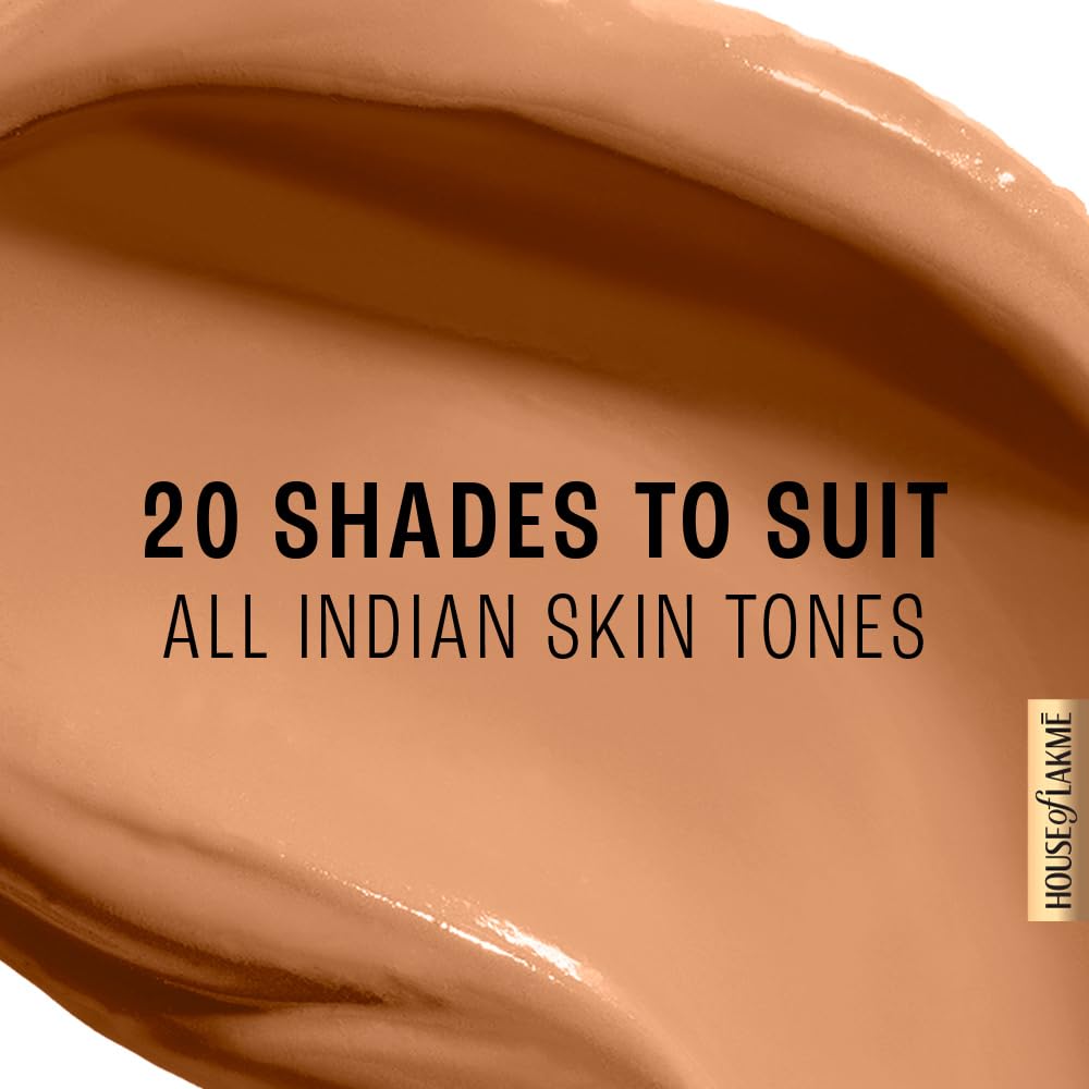 Lakmé 9To5 Primer + Matte Perfect Cover Foundation, C380 Cool Walnut, 25 ml
