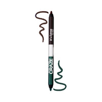 Swiss Beauty CRAZE It's Extraa Duo Kajal with Vitamin E | 2-in-1 Shades | Highly Pigmented | Smudge-Proof | With Precise Tip | Shade- Dynasty, 2.6g |
