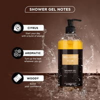 Bella Vita Luxury KLUB Man Body Wash Refreshing Shower Gel for Deep Cleansing, Hydrating, Moisturising, Softer & Smoother Skin with Aloe Vera 500 Ml