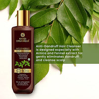 Khadi Organique Anti Dandruff Hair Shampoo | Controls Dandruff | Eliminates Dryness, Flaking, and Itching - 200 ML