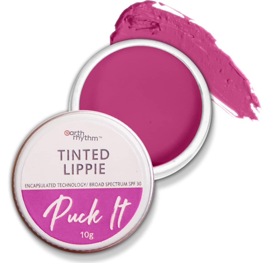 Earth Rhythm Tinted Lip Balm & Cheek Tint With SPF30 - Girl Gang, Nourishes & Hydrates Dry Chapped Lips, Provides UV Protection, With Shea Butter & Almond Oil, Chemical & Paraben Free - 10G, Pink