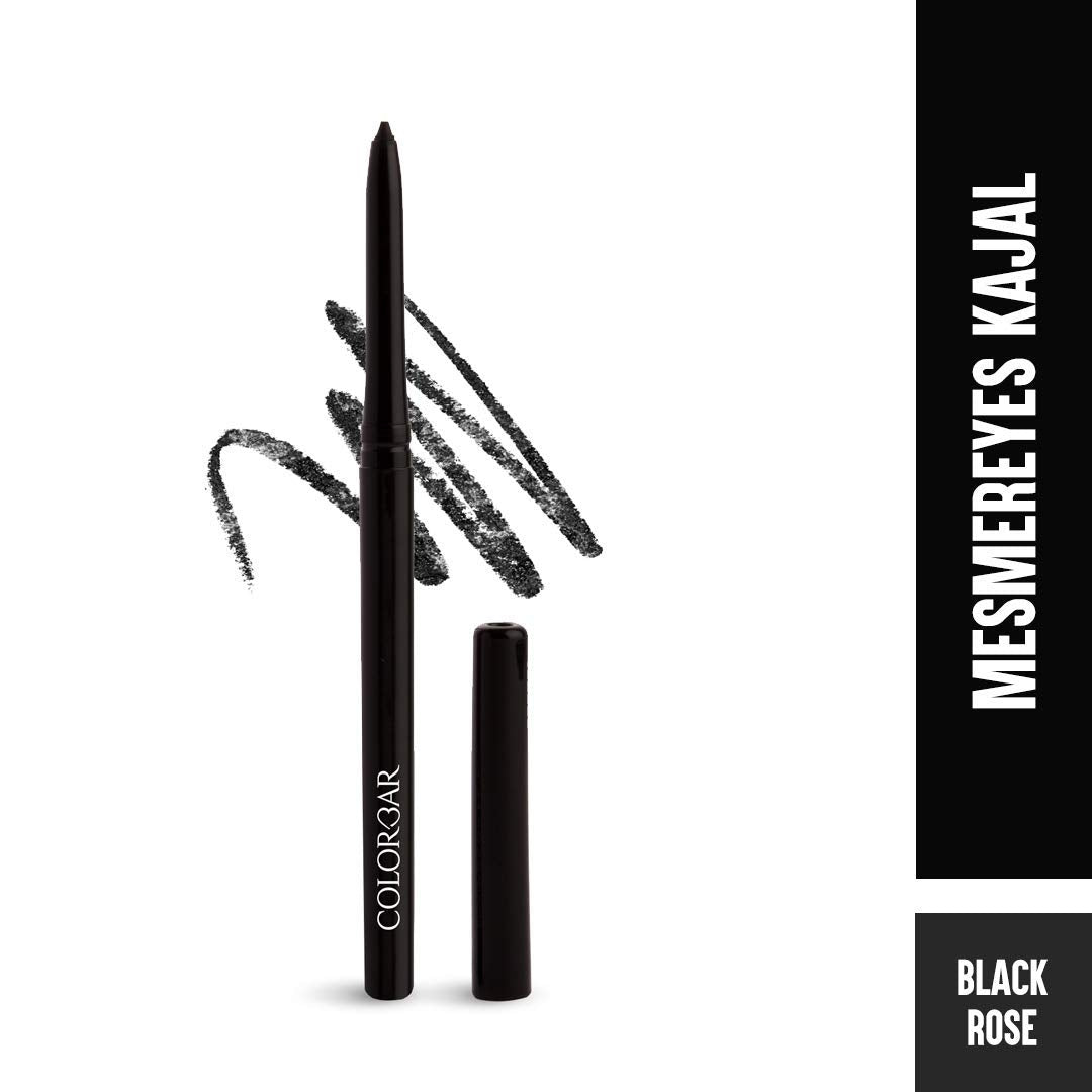 Colorbar Ultimate Eye Liner, Black, 1ml And Colorbar Mesmereyes Kajal, Black 001, 0.35g