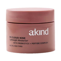 Akind On Cloud Nine Lightweight Moisturiser | Daily Lightweight Moisturiser | For All Skin Types | Skin Barrier Build range | Probiotics, Peptide Complex, Ceramide Complex