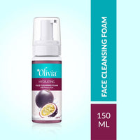 Olivia Hydrating Face Cleansing Foam With Passion Fruit For Deep Cleansing & Hydrated Skin, Mild Exfoliator & Cleansing Foam For Daily Use, Helps To Brighten The Skin, Face Wash Men And Women - 150Ml