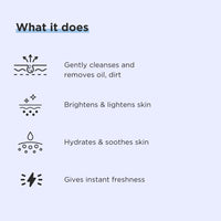 RiceKraft Rice Water Face Wash | Korean Cleanser | Rice & Aloe Vera | Anti-Aging | Brightens & Softens skin | Paraben Free | Cruelty-Free | For Men and Women | All Skin Types, 100ml