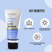 Dr. Sheth's Ceramide & Vitamin C Oil-Free Duo | Sunscreen & Moisturizer Combo for Oily Skin | Protecting & Hydrating | Lightweight & Non-Greasy | For Bright & Nourished Skin | For Men & Women | 50 g x 2