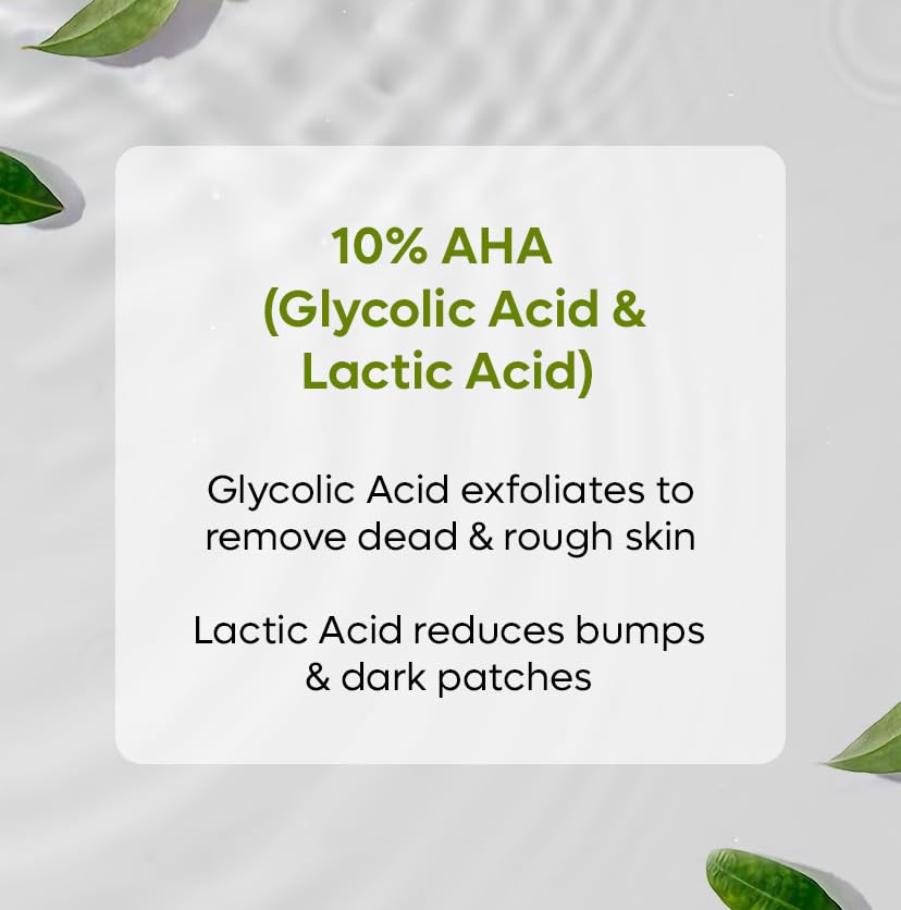 mCaffeine Glycolic Acid & Kojic Acid Body Wash (Pack of 2) | Value Pack Combo for Pigmentation & Dark Spots Correction | 10% AHA| Exfoliating Shower Gel for Men & Women