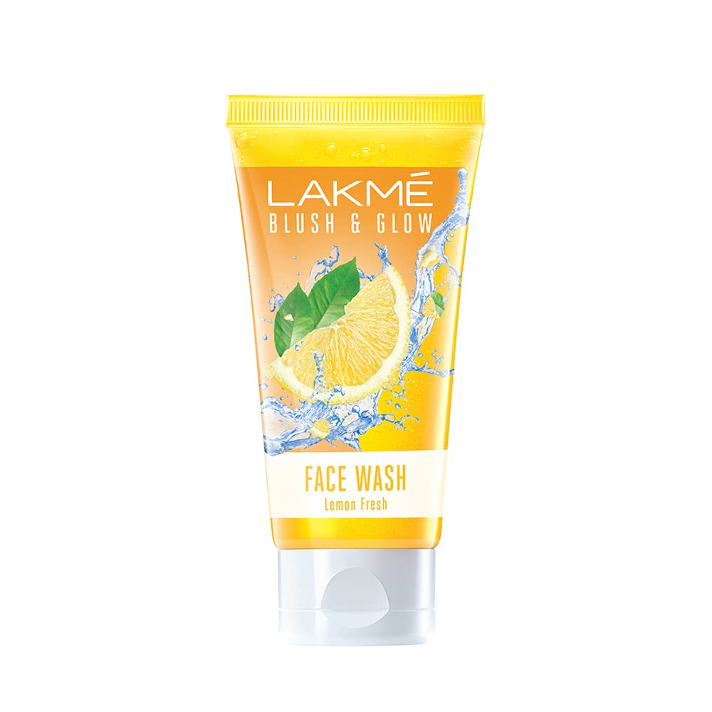 Lakmé Lumi Cream,Moisturizer with highlighter, Enriched with Niacinamide for all skin type,30 gm & Lakmé Blush & Glow Lemon Freshness Gel Face Wash with Lemon Extracts, 100 g