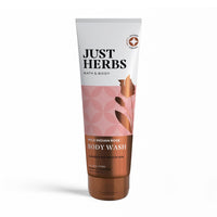 Just Herbs Organic Wild Indian Rose Refreshing Body Wash Gel for Men & Women, Cleanses, exfoliates and Paraben Free - 200 ml