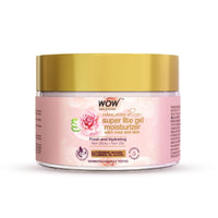 WOW Skin Science Super Light Rose Aloe Gel Moisturizer | Instant Hydration | Non-Sticky & Oil-Free | Quick Absorbing | Suitable for all Skin Types | 50 ml