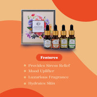 Luxurious Essential Oil Box of 4 by Enhanced Essentials - LEMON,SWEET ORANGE,PEPPERMINT,CAMPHOR|100% Pure,Natural& Highly Concentrated|Therapeutic grade|With individual glass droppers| Ultra Premium Grade Oils Set for Home Diffusers, Skin, Aromatherapy, B