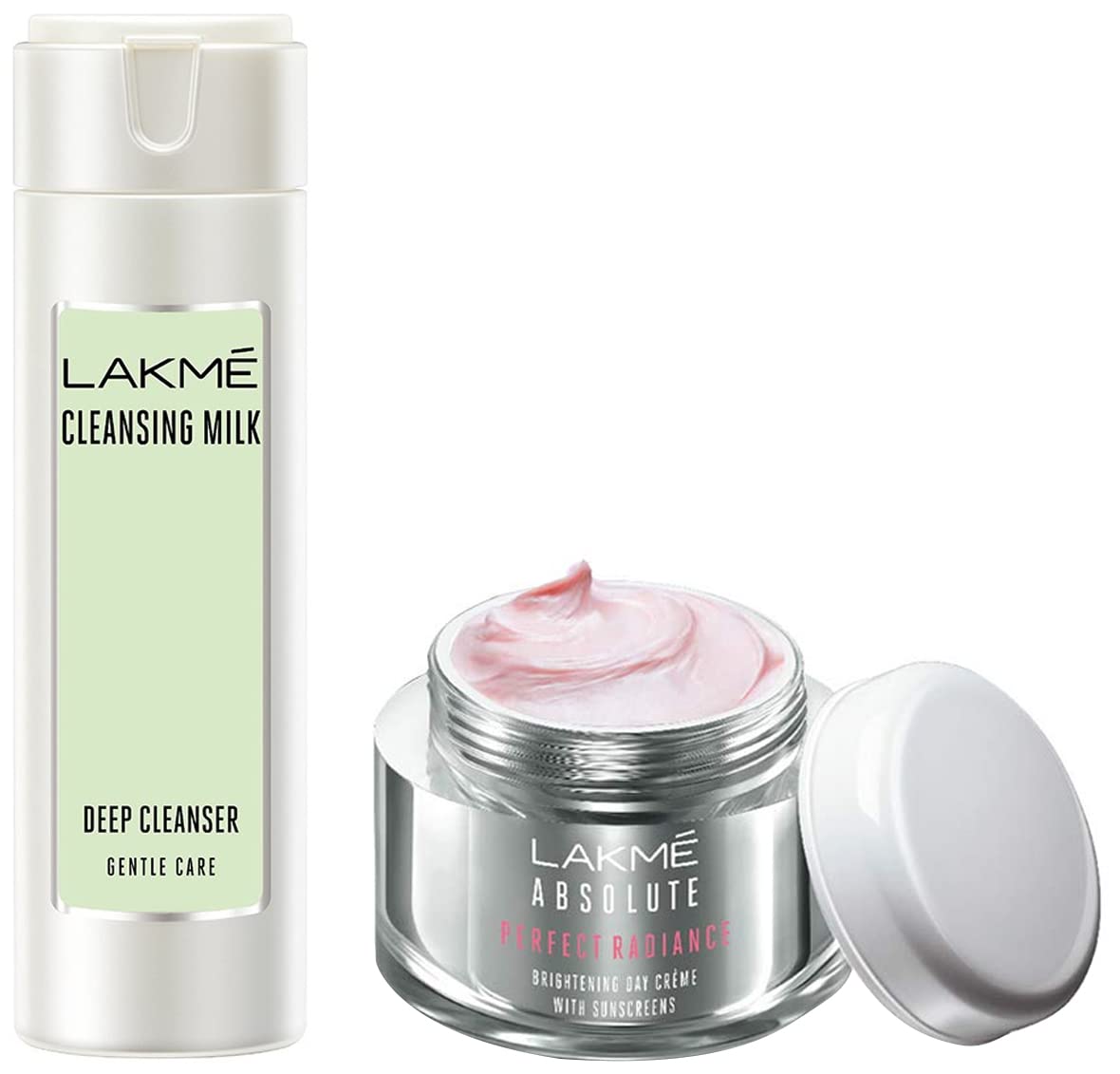 Lakmé Gentle & Soft Deep Pore Cleanser, With Avocado, 120 ml & Lakmé Absolute Perfect Radiance Brightening Day Crème (Cream) 50g