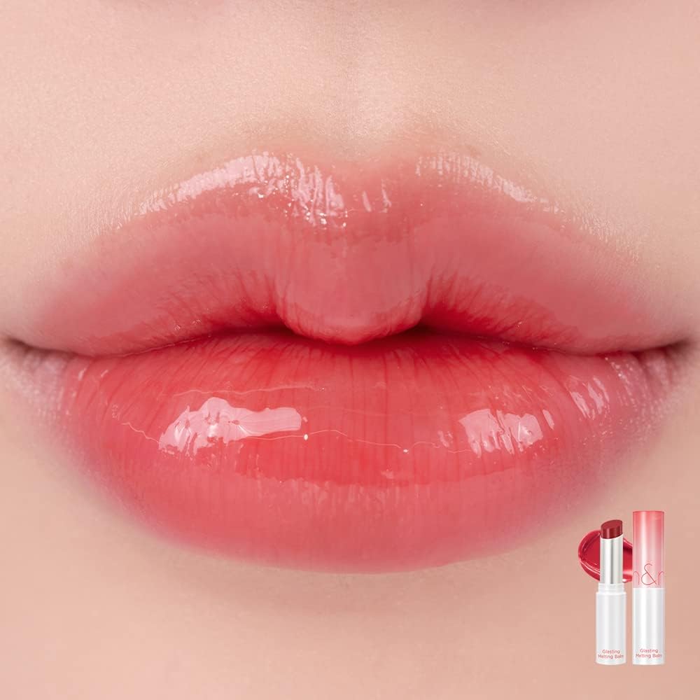 Rom&nd Glasting Melting Balm 3.5g, Glossy, Plumping Lips, Moisture, Translucent, Water Bomb, High Pigmented, Vegan #04.HIPPIE BERRY