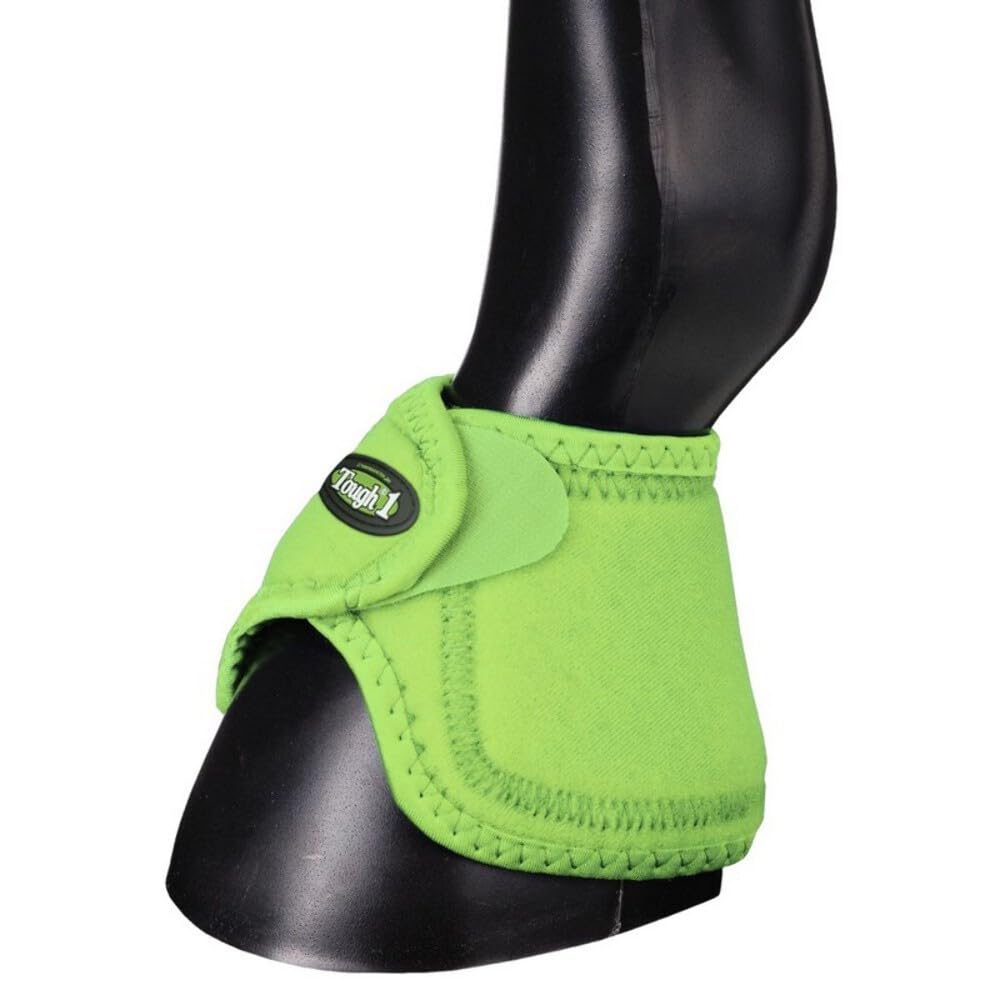 Tough 1 Performers 1St Choice No Turn Bell Boots Large Neon Green