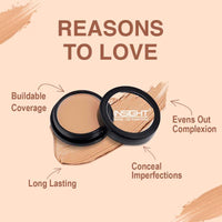 INSIGHT Makeup Natural Full Coverage Concealer Cream For Normal Skin |Hd Look |Waterproof |Minimize Fine Lines |Medium Coverage |Long Lasting |Youthful Look |Photo Ready (CR01-03), Pack Of 1