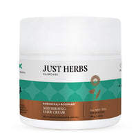 Just Herbs Nourishing Hair Cream for Men & Women with Bhringraj & Rosemary, Helps Reduce Dandruff and Hairfall 100 g