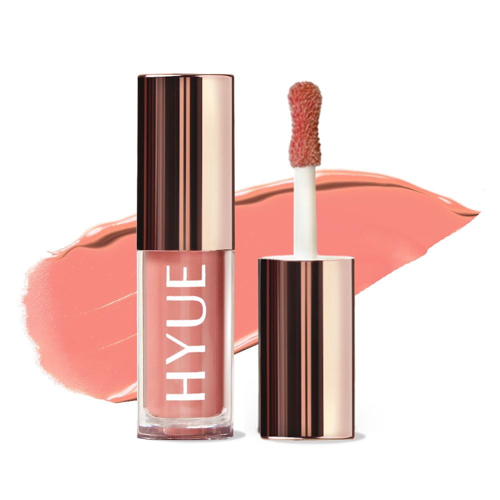 HYUE HydraMatte™ Liquid Lipstick | 2.2ml | Just Peach Soft-Matte Long-Wear | Intense Color | With Jojoba, Almond & Gooseberry Extracts | Travel-Friendly | Precision Tip | 12 Bold Shades
