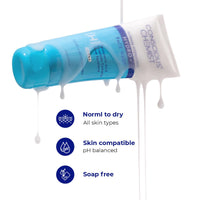 Conscious Chemist® Gentle Face Wash for Dry Skin | 100ml | Hydrating Cleanser for Face with Hyaluronic Acid, Ceramides and Ginseng Extract, Treats Dull and Dehydrated Skin for Women & Men - Hydro+