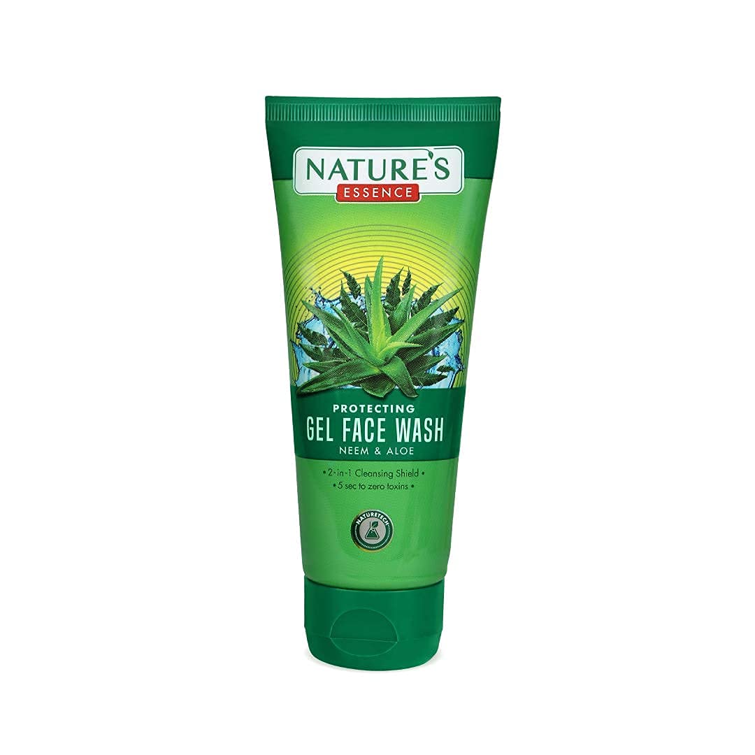 Nature's Essence Anti Acne Pimple Prevention Neem & Aloevera Facewash All Type Skin, 60ml | Pack of 2