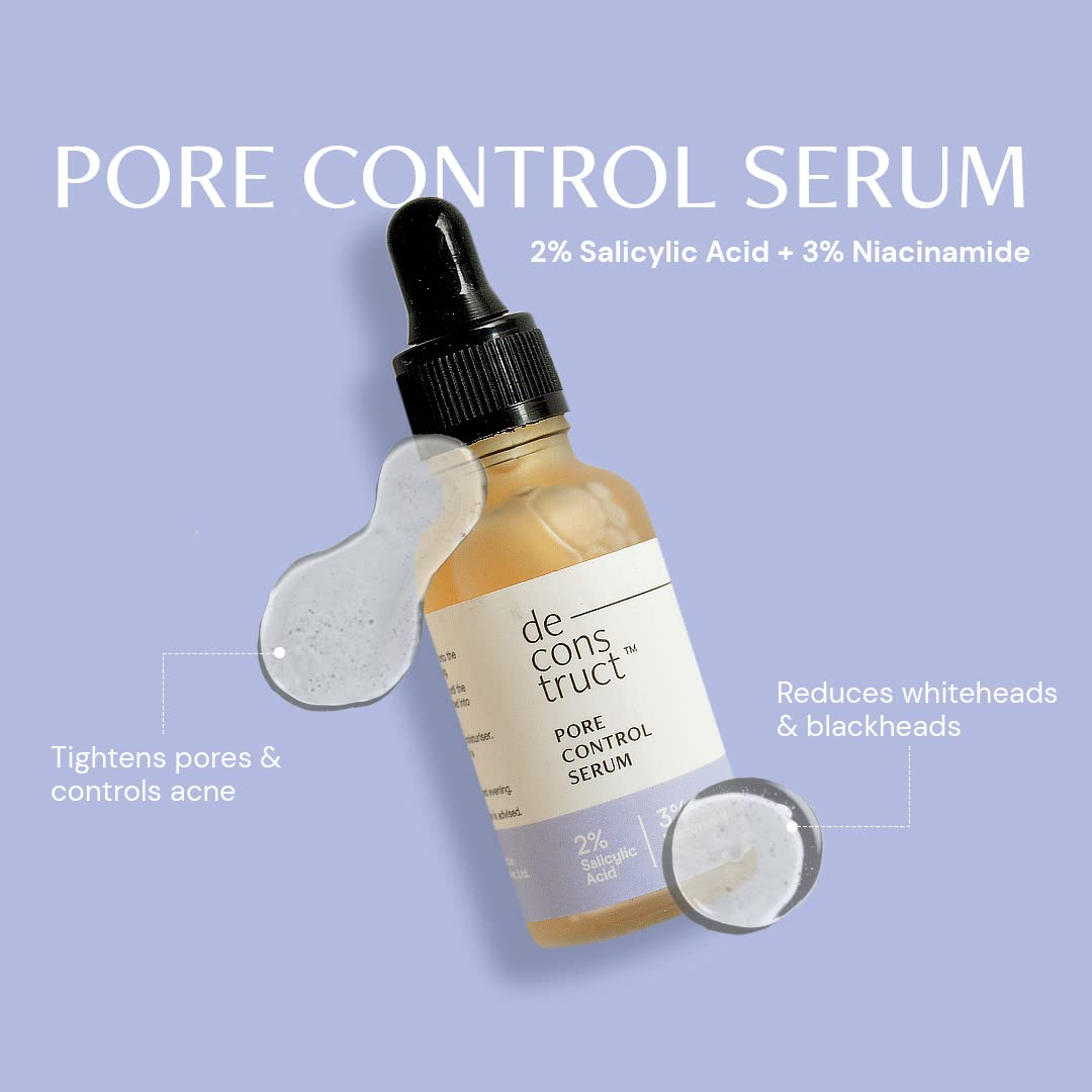 Deconstruct Oil Control Combo | 10% Niacinamide & 0.3% Alpha Arbutin and 2% Salicylic Acid & 3% Niacinamide | For All Skin Types | 30ml each | Pack of 2