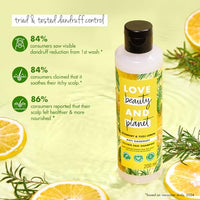 Love Beauty & Planet Rosemary & Yuzu Lemon Sulfate Free Anti Dandruff Shampoo 400Ml