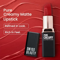 Swiss Beauty Pure Creamy Lipstick 09-Fuchsia Fun (Matte)