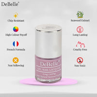 Debelle Gel Nail Polish Mary Magnolia (Pastel Lavender Nail Paint)|Non Uv - Gel Glossy Finish |Chip Resistant | Seaweed Enriched Formula| Long Lasting|Cruelty And Toxic Free| 8Ml