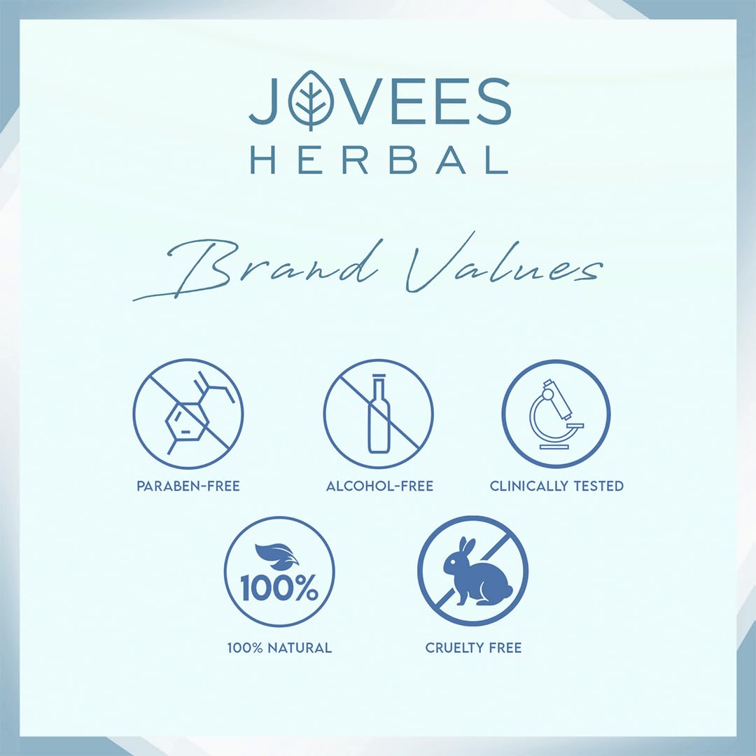 Jovees Herbal Glycolic Acid & Niacinamide Whitening Facial Kit For Brighter & Hydrated Skin | Kit for Improves Uneven Skin Tone, Dark Spots & Dullness 215g (Multiple Use)