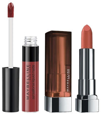 Maybelline New York Sensational Liquid Matte Lipstick 11, Made Easy, 7G. and Maybelline New York Color Sensational Creamy Matte Lipstick, 657 Nude Nuance, 3.9g