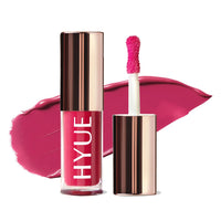 HYUE HydraMatte™ Liquid Lipstick | 2.2ml | Pink Ink Soft-Matte Long-Wear | Intense Color | With Jojoba, Almond & Gooseberry Extracts | Travel-Friendly | Precision Tip | 12 Bold Shades