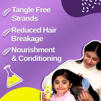 Bare Anatomy Junior Detangler Hair Spray | For 3+ Year Old Kids | Strengthens & Detangles | Tear Free, Creamy & Non Greasy | Adds Shine | Aloe Vera & Coconut Milk Protein | 150mL