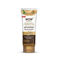WOW Skin Science Purifying Multani Mitti Face Wash for All Skin Types | Controls Excess Oil | Brightens & Purifies Skin | Face Wash for Women & Men | Paraben Free | 100 ml