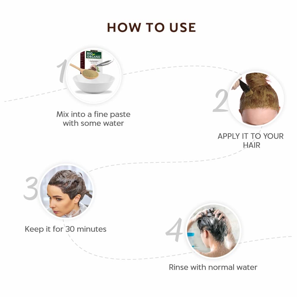 INDUS VALLEY Bio Organic Organic Black Shikakai Powder | Acacia Concinna For Hair Care - 250Gm