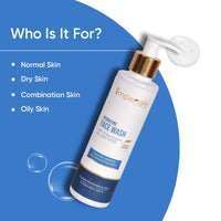 Imperiale Botanique Hydrating Face Wash | 200 ML | FDA Approved | Hydrates & Revitalizes with Witch Hazel, Avocado Butter & Niacinamide | Glow-Boosting & Brightening | All Skin Types | Women & Men