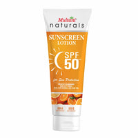 Multani Naturals Sunscreen Lotion SPF 50++ | Broad Spectrum UVA/UVB | Blue Light Protect | No White Cast | Water Resistant, Ultra Light & Non Sticky | For Oily, Dry & Sensitive Skin | For Women & Men | Free From Paraben, Mineral Oil & Sulphate |100ml