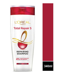 L Oréal Paris, For Damaged and Weak Hair, With Pro-Keratin + Ceramide, Total Repair 5,Shampoo 340ml + Conditioner 71.5ml (2 Item In Set)