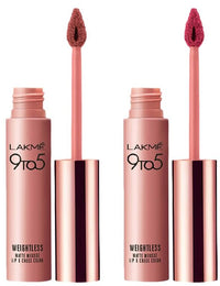 Lakmé Lakmé 9 To 5 Weightless Mousse Lip & Cheek Color & Lakmé 9 To 5 Weightless Mousse Lip & Cheek Color, 2 Count