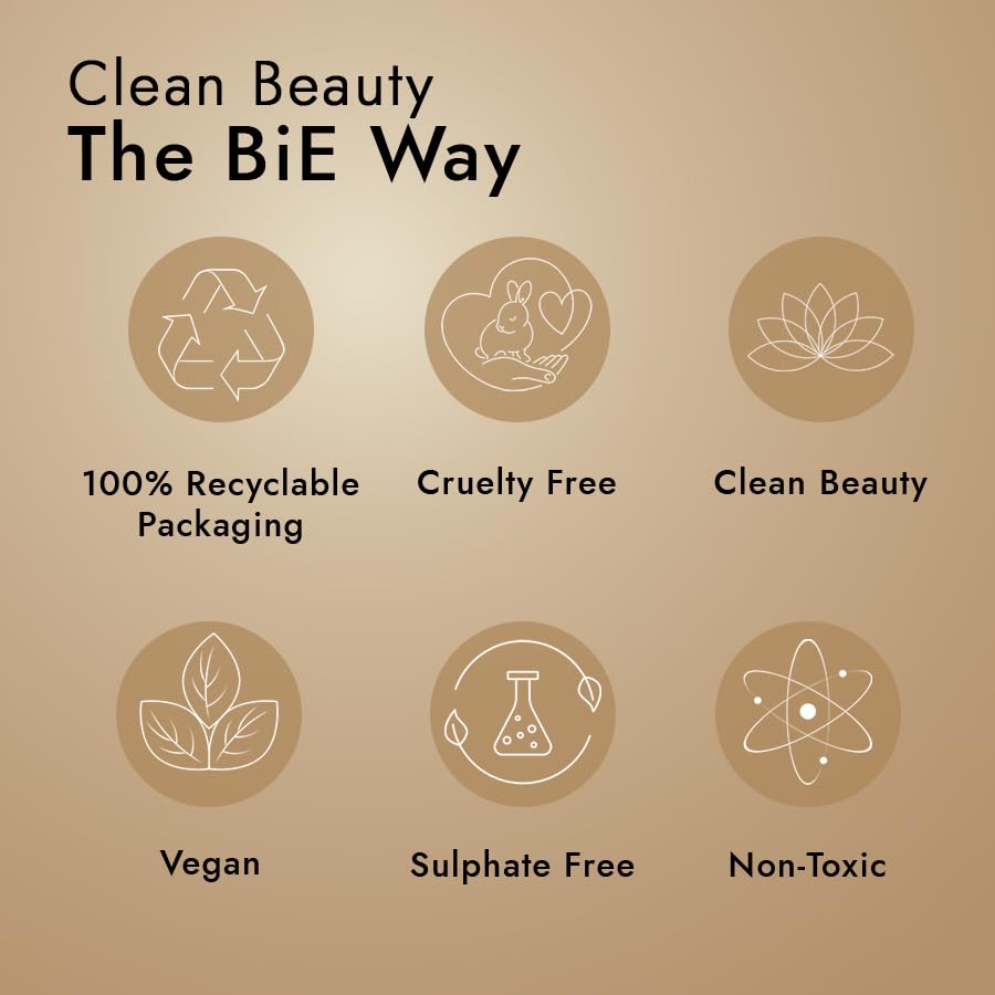 BiE Daily Glow Trial Kit | Travel Size Skincare Combo Set | Face Mask, Serum , Moisturiser & Travelling Pouch | Instantly Detans, Hydrates, Boosts Collagen & Strengthens Skin Barrier | 4pcs